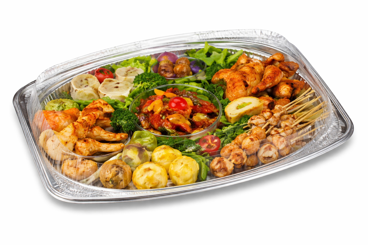 これまでのスタイル：大皿料理での提供